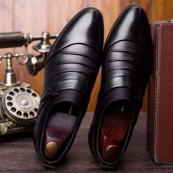 Details about   Mens Pointy Toe Work Office Wedding Real Leather Dress Formal Business Shoes L